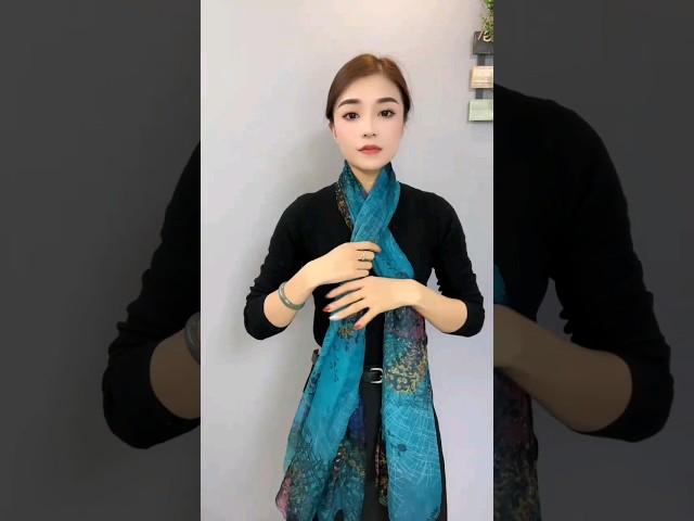 How to make a tie from a scarf?#shorts #short #scarf @slotenginvideo