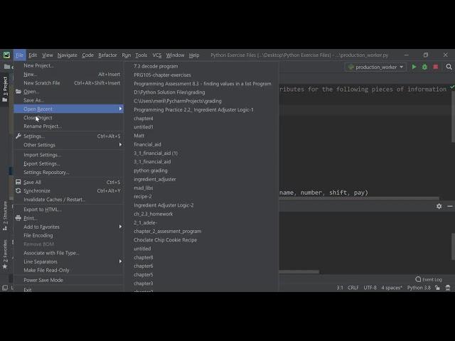 Fixing the problem where PyCharm is not recognizing your custom import file