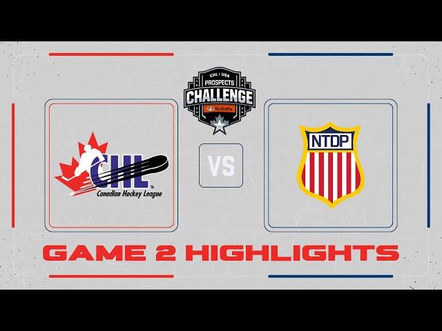 CHL vs NTDP Game 2 Prospect Challenge Highlights | USA vs Canada