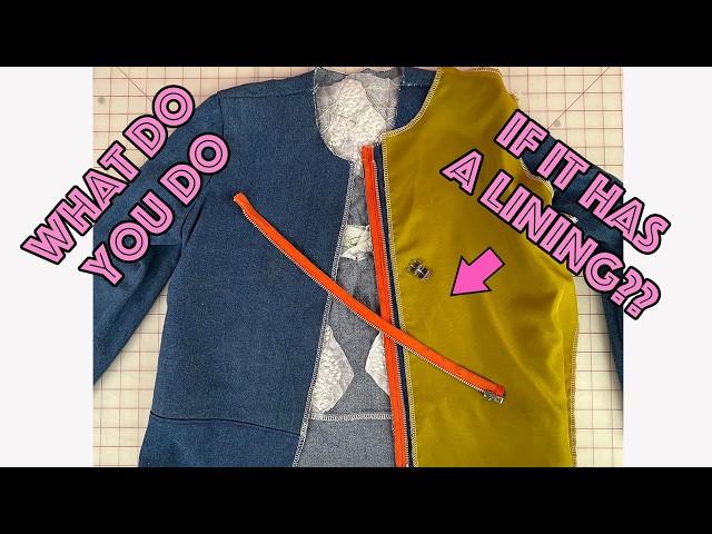 How To Sew A Separating Zipper Into Anything With Lining The Easy Way!