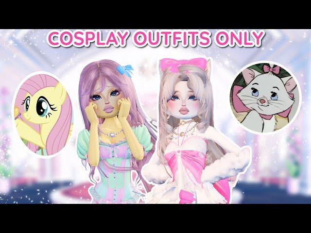 Only Doing *COSPLAY OUTFITS* With My *DUO* in *DRESS TO IMPRESS* | ROBLOX 