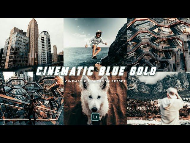 Prt 3 | Free lightroom Preset DNG + XMP | Dark cinematic Blue gold Lightroom Preset giveaway #183