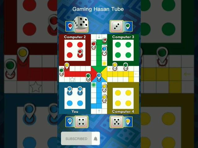 Ludo king game in 4 players match