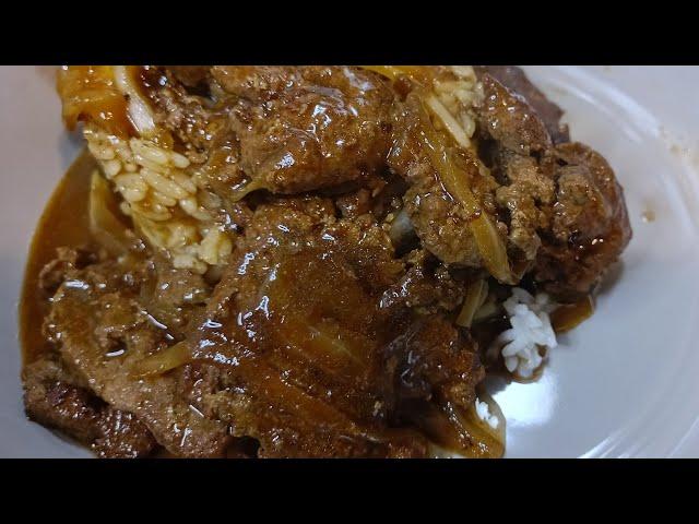 SMOTHERED BEEF LIVER & ONIONS!!