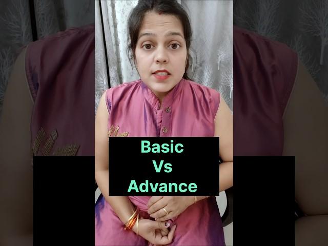 Basic Vs Advance english/#learnenglish #advancedenglish #englishvocabulary #englishspeaking #shorts