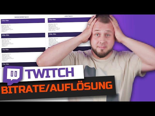 Die RICHTIGE Bitrate und Auflösung für Twitch einstellen