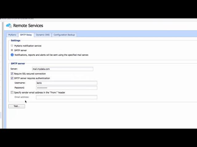 Kerio Control UTM v9.3 -  36 - Configure SMTPS service on the firewall