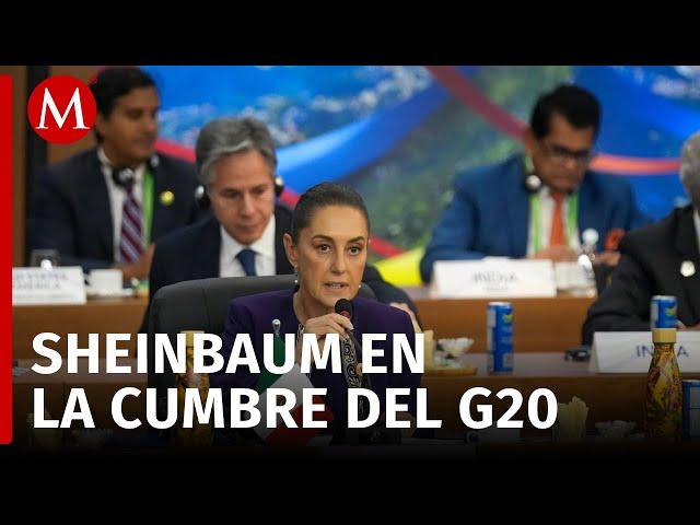 Claudia Sheinbaum llega a la cumbre del G20 en Brasil