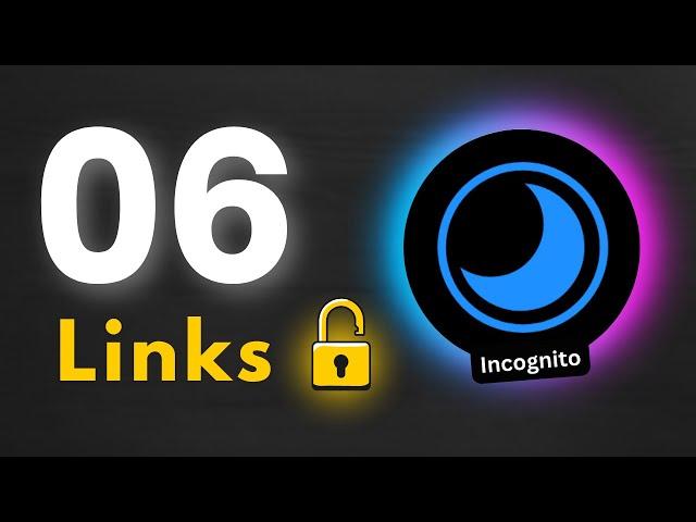 06 Working INCOGNITO Proxy Links | Unblocked Websites for School 2024 | incognito links 2025