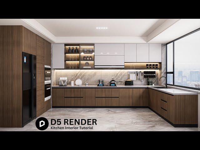 How to Create Kitchen Interior Design with D5 Render