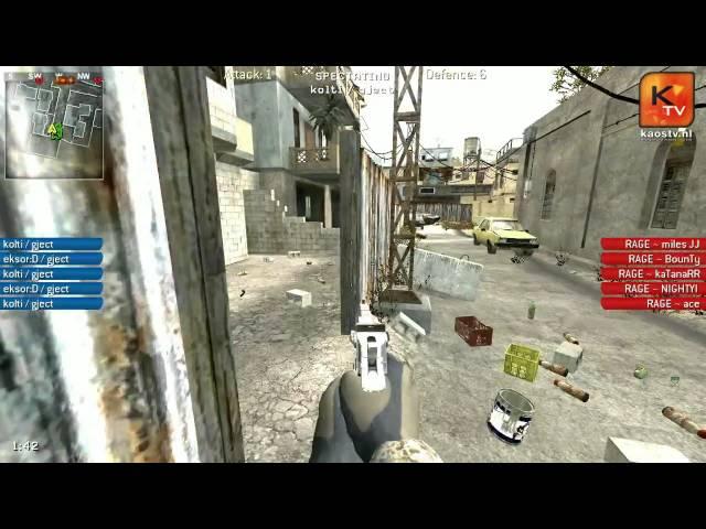 [COD4] #RAGE vs Gamersject Map 1 - Zowie Challenge 3