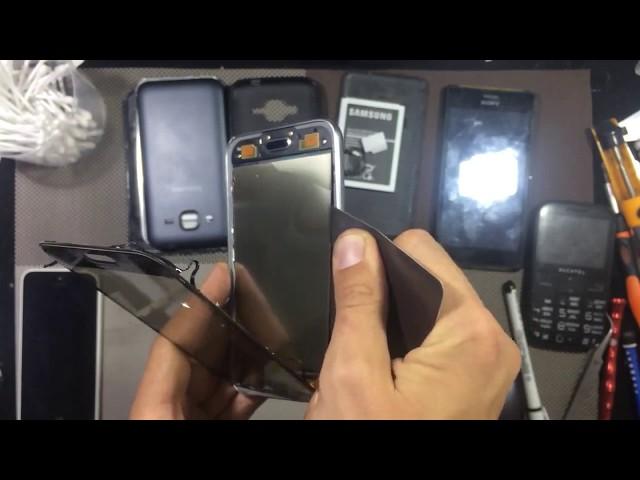 Samsung Galaxy J1 2016 SM-J120H touchscreen + LCD replacing, partly disassembly,