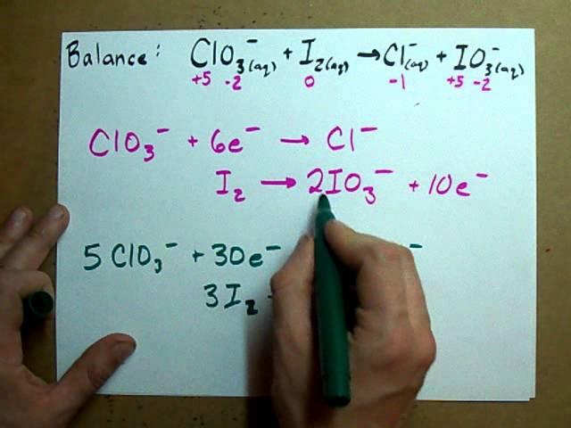 Balance a Redox Reaction (ACIDIC solution)