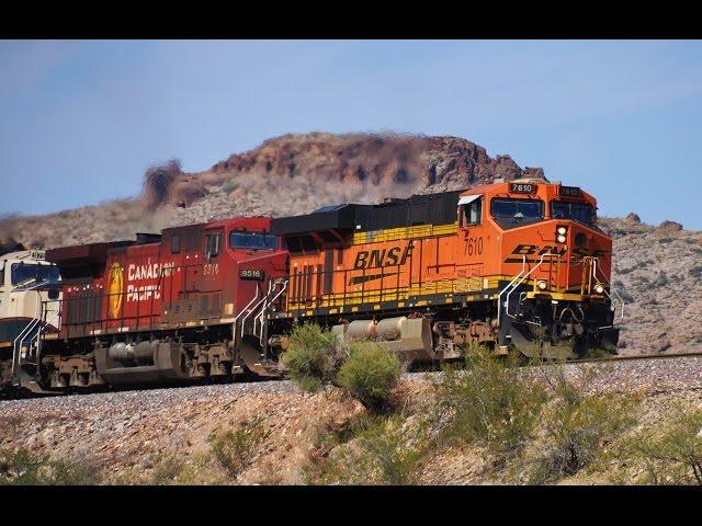 BNSF Freight Trains in Arizona