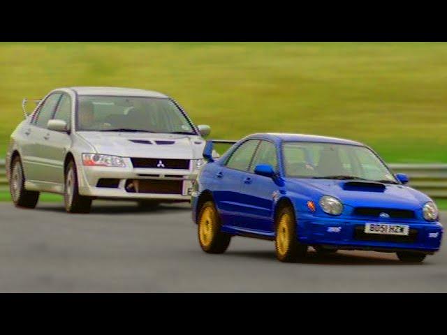 Subaru Impreza WRX vs Mitsubishi Evo 7 #TBT - Fifth Gear