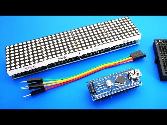 Arduino Text Scrolling Display | MAX7219 Dot Matrix 4-in-1