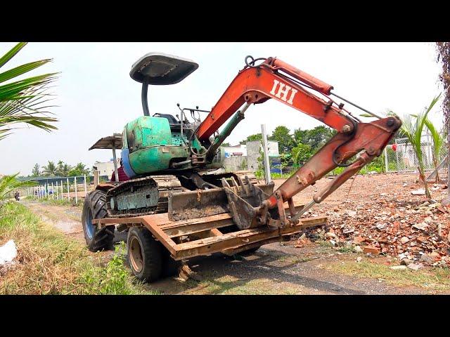 Excavators destroy trees, tractors carry excavators to the workplace | minhan toys ️
