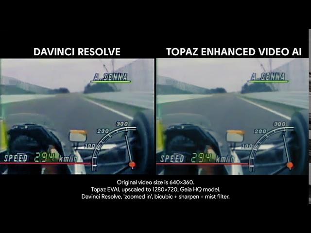 Upscaling Video : Davinci Resolve vs Topaz Video Enhanced AI