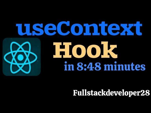 useContext Hook in React JS || Hooks in React JS