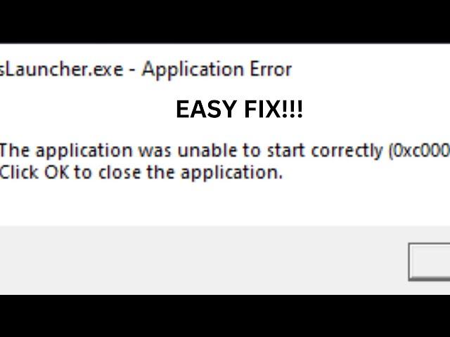 How To Fix Epic Games Error Code 0xc000007b (2023!) / EASY FIX!