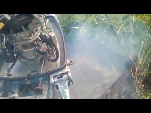 Обкатка лодочного двигателя Вихрь 30 (Boat engine break-in)VID 20240813 120549