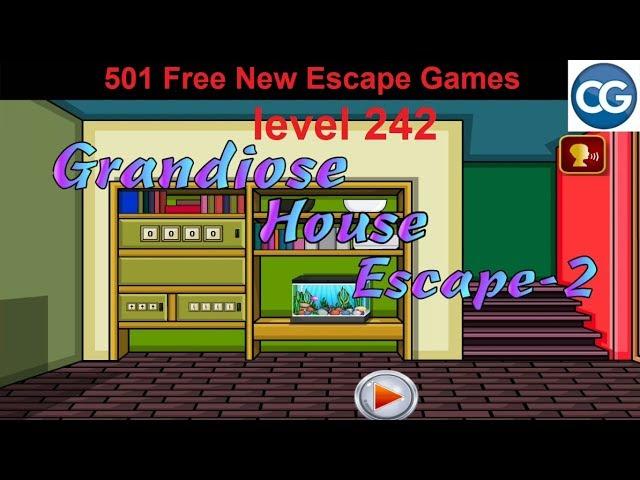 [Walkthrough] 501 Free New Escape Games level 242 - Grandiose house escape - Complete Game