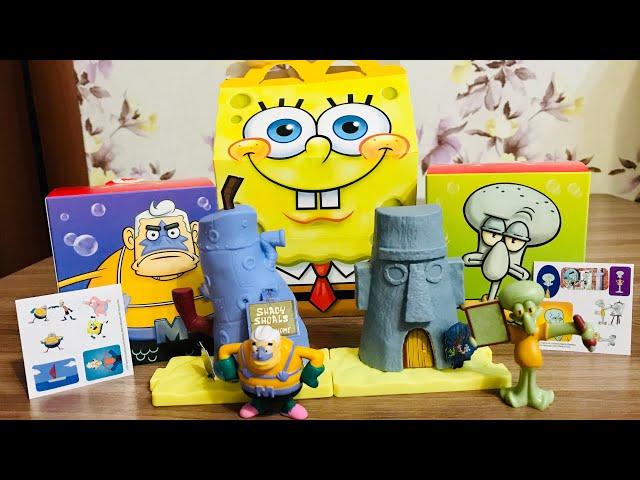 Губка Боб в Хэппи Мил Макдональдс / McDonalds Happy Meal SpongeBob SquarePants 2021 (обзор игрушек)