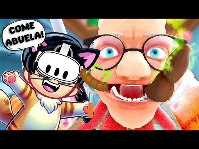 MI ABUELA SE VOMITA en I AM CAT VR | Karim Juega