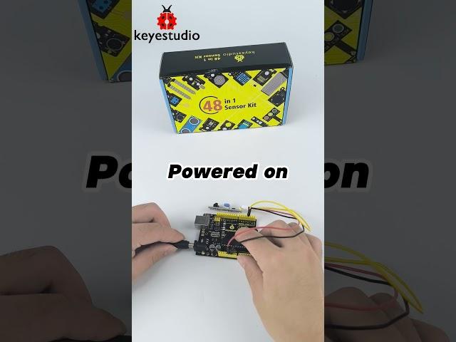 #shorts Explore sensor knowledge:Line -tracking Sensor #keyestudio #arduino #stem #diy #maker #tech
