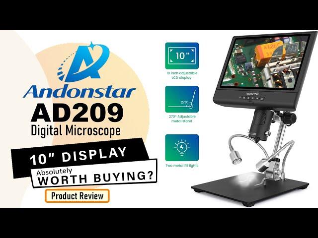 Andonstar AD209 10" Adjustable LCD Display Microscope