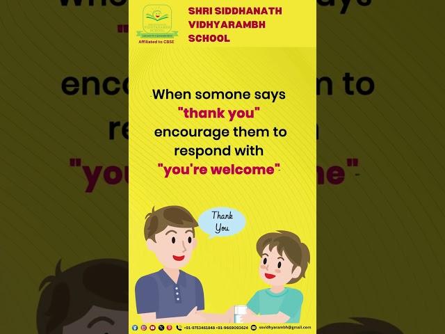 Good manners shape great futures!  | SSV School