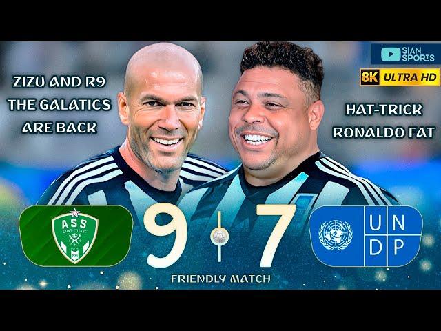 THE PHENOMENON IS BACK, RONALDO SCORES A HAT-TRICK AND SHINES ALONGSIDE ZIDANE IN A CHARITY MATCH