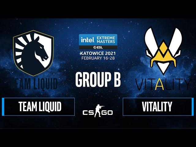 CS:GO - Team Liquid vs Vitality [Mirage] Map 3 - IEM Katowice 2021 - Group B