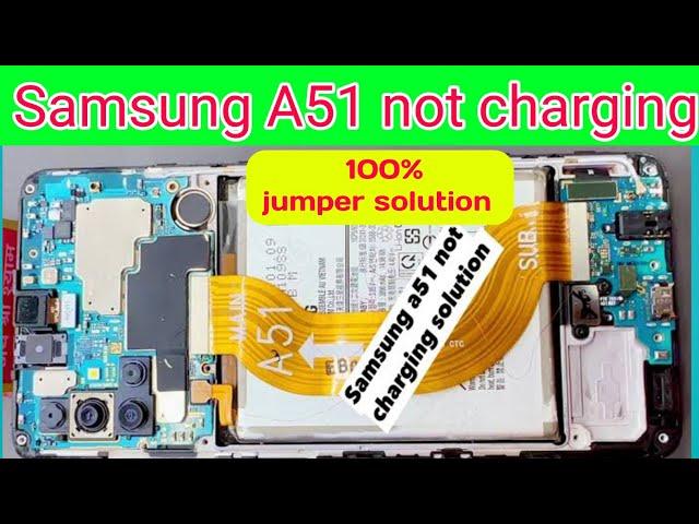 Samsung a51 not charging problem solution || Samsung a51 charging jumper solution || selubhai