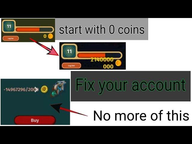 Dynast.io [advanced coin hack] Fix negative coins, hack with 0 coins