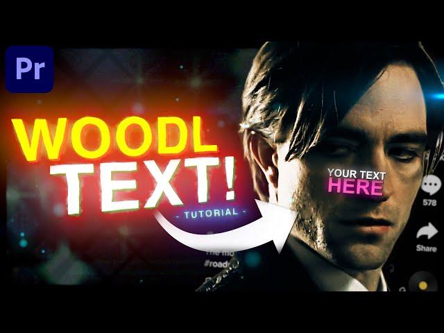 HOW TO: Make Woodl/TikTok Text (Premiere Pro Tutorial)