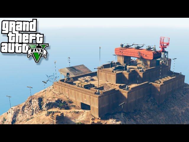 GTA 5 Моды:  Военая база выживших в Зомби-Апокалипсисе! - Самая вооруженная база!!!