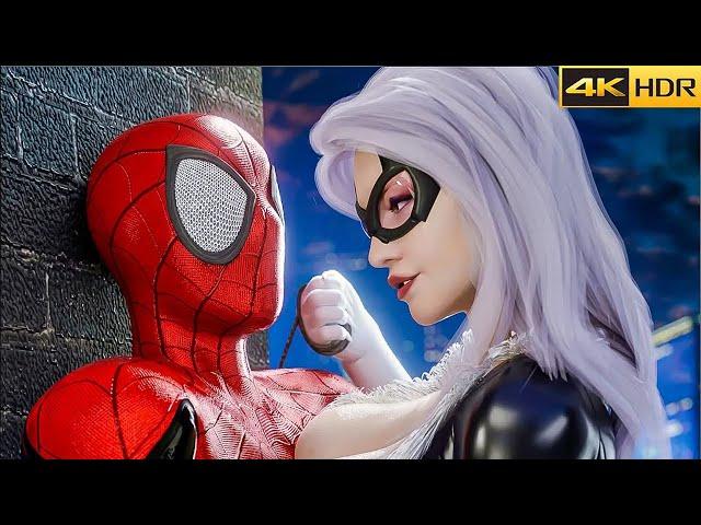 Black Cat Hot Suit |  Marvel's Spider Man Remastered Gameplay Part 2 4K 60FPS ULTRA