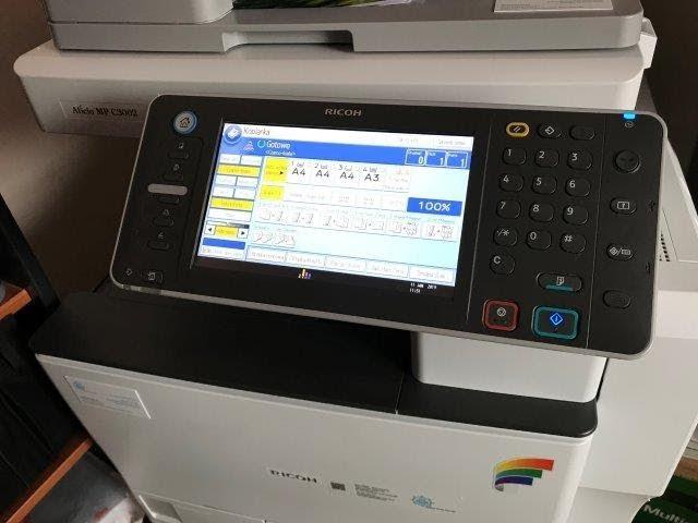 RICOH MPC3002 MPC3502 Network installation scanner, network print