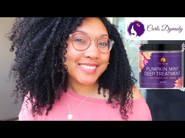 1ST TIME TRYING CURLS DYNASTY! PUMPKIN MINT DEEP TREATMENT | Ashkins Curls