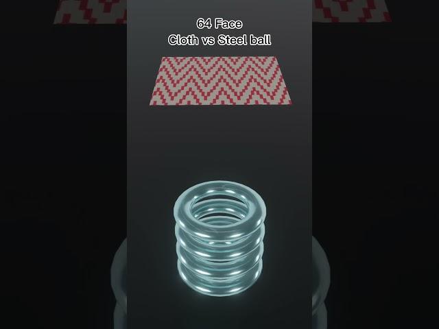 Cloth vs Steel Ball Simulation In Blender