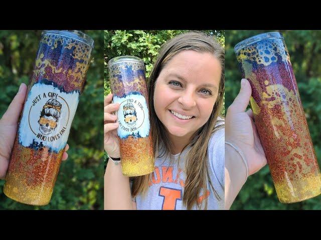 Fall Tumbler Tutorial | Ombre Glitter + Powerwash Method