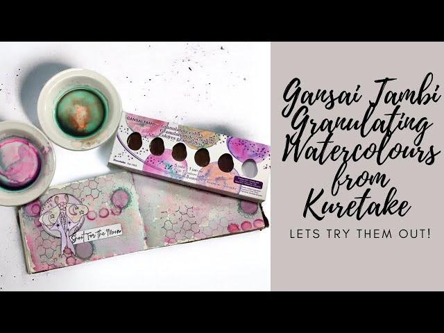 Gansai Tambi Granulating Watercolours from Kuretake - Let's Try Them Out!