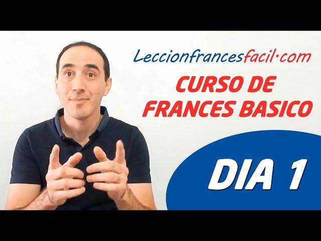 CLASE FRANCES BASICO - Lección 1  Curso de FRANCES GRATIS para aprender en 15 días, 15min al día