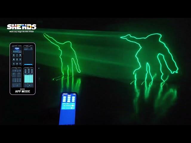 Shehds Waterproof 6W RGB Animation Laser test by DJ Mike James