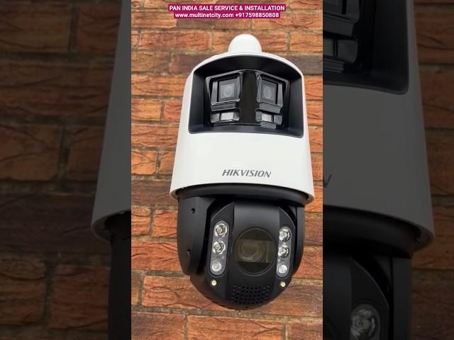 Hikvision PTZ 360° IP Camera with smart intelligence AI 4mp with triple lens setup imported COLOURUV
