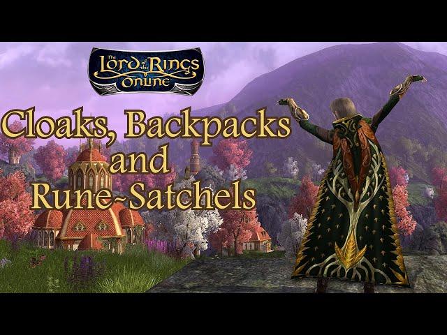 LOTRO Store Cloaks, Backpacks, Quivers, and Rune-Satchels