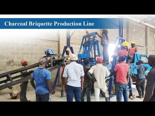 How to turn sawdust into charcoal briquettes? Shuliy Coal Briquette Making Line Program in Guinea