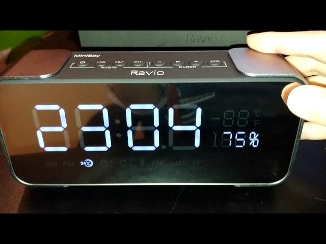 Ravio Aluminum LCD Alarm Clock w/ 10W Bluetooth Speakers Review