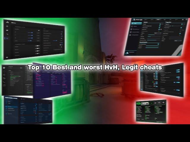 Top 10 Best and Worst Legit, HvH Cheats in cs2 | According to price | Including some free ones (bad)